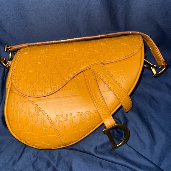 Dior Handbags - Dior Orange Saddle Bag